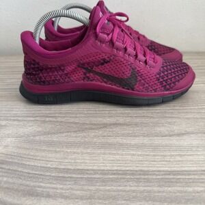 Nike Free 3.0 V4 631060-500 Magenta Women's Sneakers Sz 9 Running Shoes